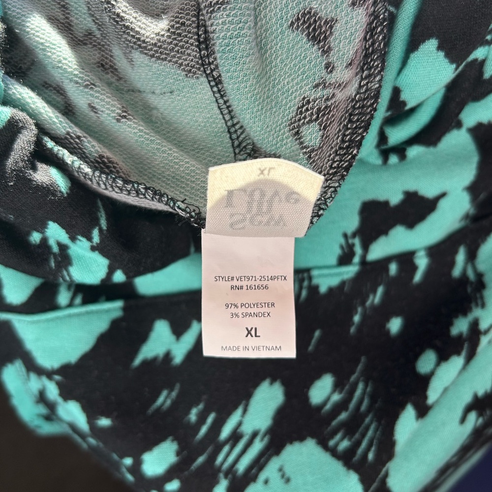 Sew in Love soft lightweight hoodie black teal XL - Picture 11 of 11